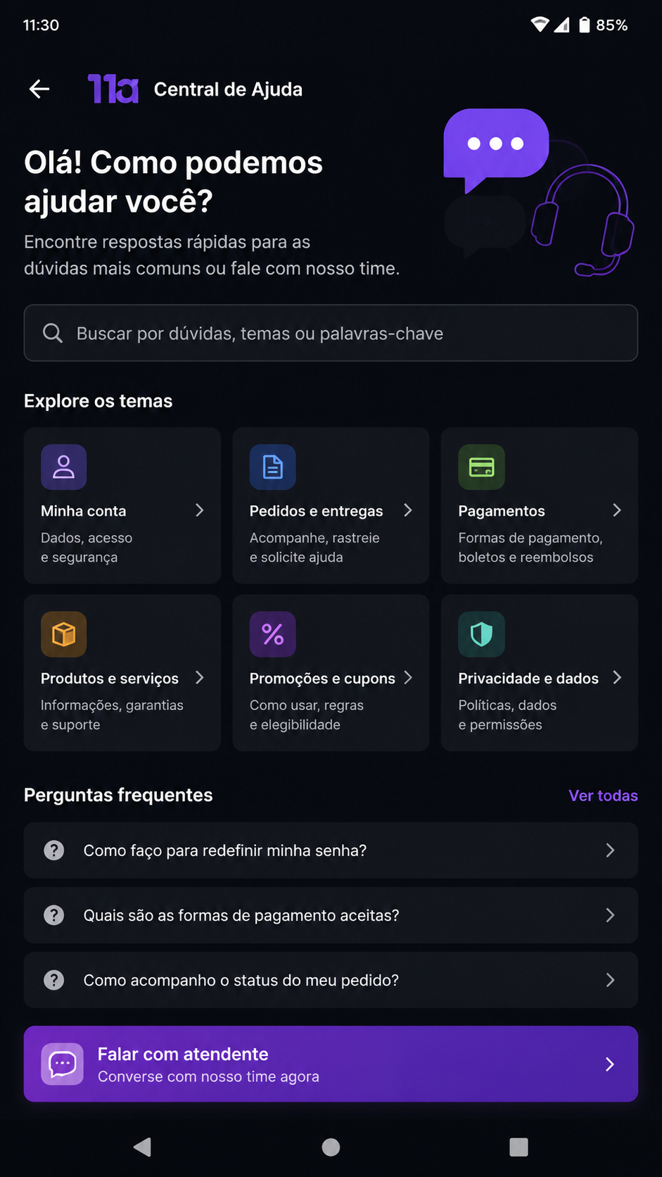 11a screenshot