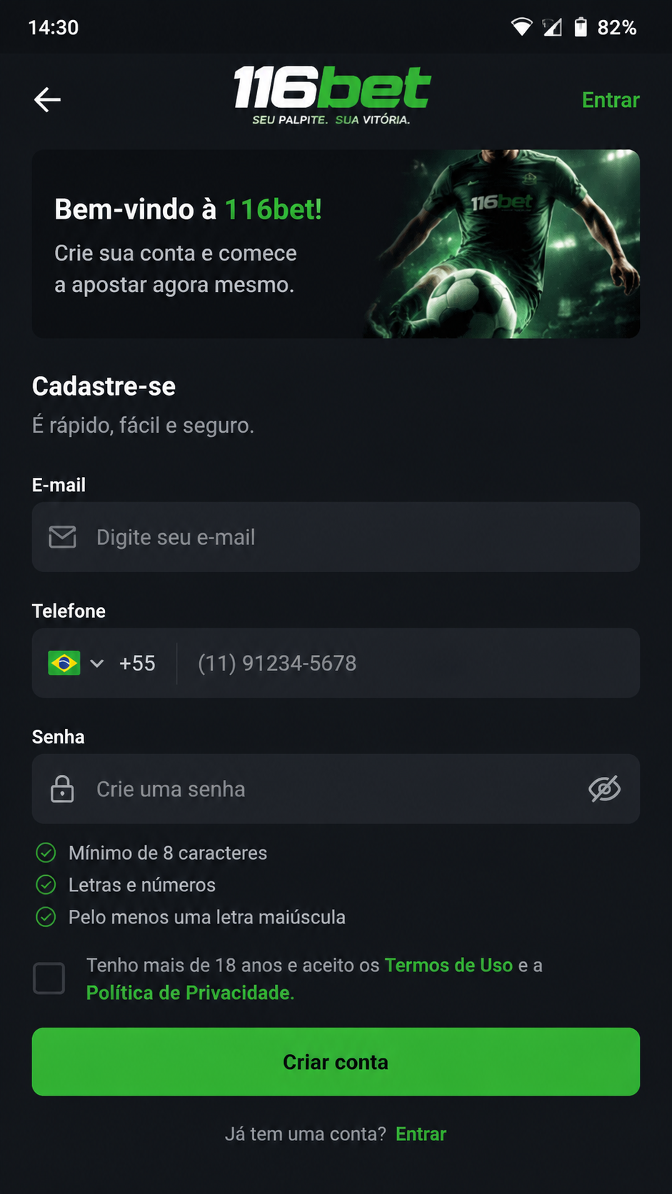 116bet screenshot
